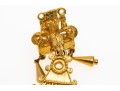 Judith Leiber Fabulous Vintage Gold Tone Fringed Doorknocker Drop Earrings