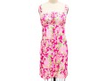 Lilly Pulitzer Fun Hot Pink Floral Tank Dress, Size 4