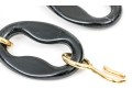 Pair Of Chic Vintage 70's Gucci Style Metal And Acrylic Link Belts