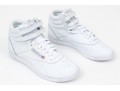 Reebok White Leather Classic Retro Velcro High Tops, Size 8