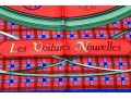Hermès Paris Striking Vintage Les Voiturs Nouvelles Silk Scarf, By Jacques Eudel