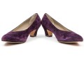 Salvatore Ferragamo Striking Purple Suede Pumps, Size 10B