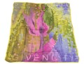 Givenchy Lovely Purple And Green Vintage Silk Scarf