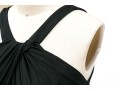 Diane Von Furstenburg Refined Floor Length Black Gathered Sleeveless Dress, Size 6