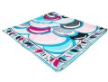 Emilio Pucci Lovely Dahlia Floral Motif Vintage Silk Scarf