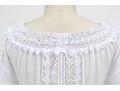 Charo Ruiz, Ibiza, Lovely White Cotton Lace Edged Maxi Dress, Size M