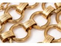 Spectacular Vintage 1970's Wide Cascading Metal Link Belt