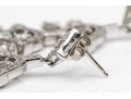 Shimmering Sterling And White Zirconia Chandelier Earrings