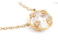 Two Stylish Vermeil Sterling Pendant Necklaces