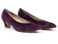 Salvatore Ferragamo Striking Purple Suede Pumps, Size 10B