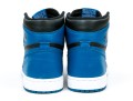 Nike Chic Leather High Top Air Jordans, Black, Blue, White, Size 11