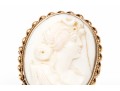 10K Classic Cameo Brooch