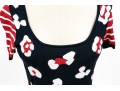Valentino Red Fun Blue, Red And White Nautical Jumper Style Dress, Size S