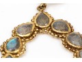 Stunning Sterling And Labradorite Pendant Earrings