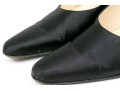 Prada Chic Black Satin Pumps, Size 37 1/2