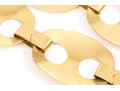Pair Of Chic Vintage 70's Gucci Style Metal And Acrylic Link Belts