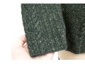 Oscar De La Renta Classic Grey Cable Knit Turtleneck Sweater, Size Small 