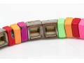 Four Colorfully Beaded Stretch Roxanne Assoulin Bracelets, Retail Approx $300