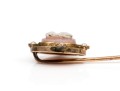 Two 14K Vintage Cameo And Pearl Stick Pins