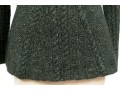 Oscar De La Renta Classic Grey Cable Knit Turtleneck Sweater, Size Small 