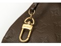 Louis Vuitton Beautiful Brown Taupe Embossed Leather Hobo Bag