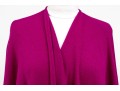 Saks Jacques De Loux Long Length  Fuchsia 100% Cashmere Wrap, OSFA