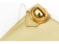 Hermès Paris New Vintage Unworn Yellowish Ivory Leather Gloves, Size 7