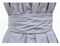 Hoss Beautiful Grey Bedazzled Sleeveless Dress, Size 42, With Belt