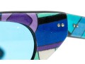 Emilio Pucci Handsome Blue, Green And Purple Acrylic Framed Sunglasses