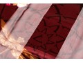 Valentino Lovely Burgundy And Coppper Floral Motif Silk Scarf
