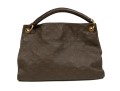 Louis Vuitton Beautiful Brown Taupe Embossed Leather Hobo Bag
