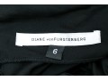 Diane Von Furstenburg Refined Floor Length Black Gathered Sleeveless Dress, Size 6
