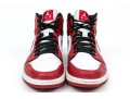 Nike Iconic Black, White And Burgundy Leather High Top Air Jordans, Size 11
