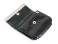 Judith Leiber Handsome Black Lizard Mini Purse/key Chain