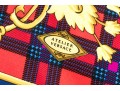 Atelier Versace Classic Blue Red And Gold Toned Vintage Silk Scarf