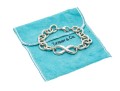 Tiffany & Co. Sterling Silver Handsome Infinity Link Center Polished Link Bracelet