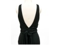 Diane Von Furstenburg Refined Floor Length Black Gathered Sleeveless Dress, Size 6