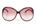 Roberto Cavalli Striking Burgundy Patterned Arm Acrylic Oversized Sunglasses