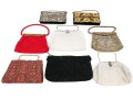 Assorted Lot Of Eight Vintage Beaded And Fabric Bags