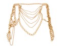Spectacular Vintage 1970's Wide Cascading Metal Link Belt