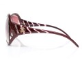 Roberto Cavalli Striking Burgundy Patterned Arm Acrylic Oversized Sunglasses