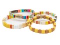 Four Colorfully Beaded Stretch Roxanne Assoulin Bracelets, Retail Approx $300