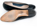 Salvatore Ferragamo Classic Blue Leather Pumps, Size 10B