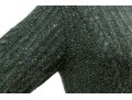 Oscar De La Renta Classic Grey Cable Knit Turtleneck Sweater, Size Small 