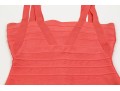 Hervé Léger Lovely Coral Sleeveless Sheath Dress, Size Small
