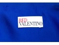 Valentino Red Vibrant Multi Color Tank Dress, Gathered Skirt, Size 42