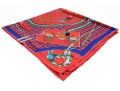 Hermès Paris Striking Vintage Les Voiturs Nouvelles Silk Scarf, By Jacques Eudel