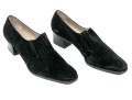 Salvatore Ferragamo Handsome Black Suede Loafer, Size 10B