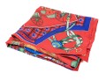 Hermès Paris Striking Vintage Les Voiturs Nouvelles Silk Scarf, By Jacques Eudel