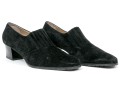 Salvatore Ferragamo Handsome Black Suede Loafer, Size 10B